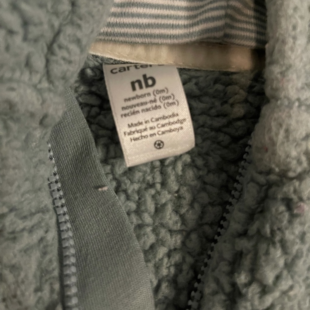 Gray, Bear critter winter suit, newborn